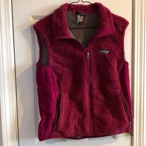 Patagonia Maroon Fleece Vest